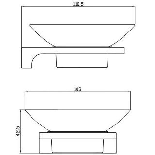 Мыльница Rav Slezak Nil NLA0300MG Сатин
